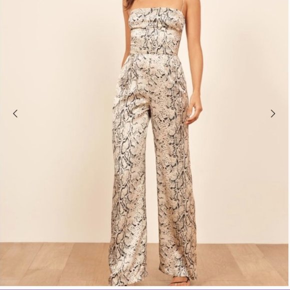 REFORMATION SNAKE SKIN JUMPSUIT - Picture 2 of 10